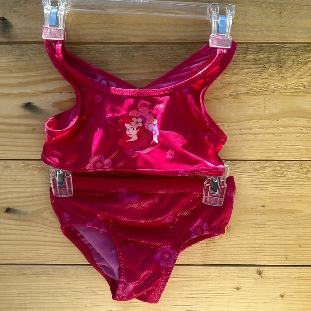 2 piece Disney Little mermaid bikini.